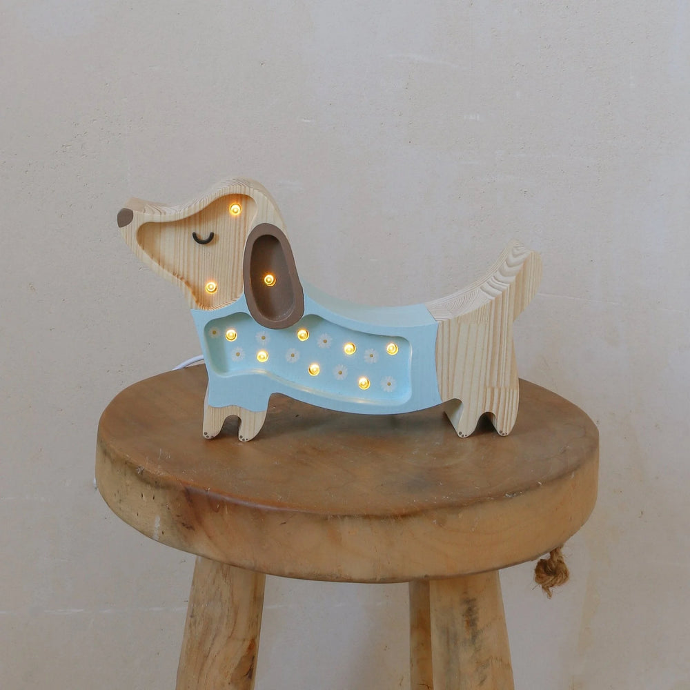 Psík Lampa Mini - Lămpi din lemn - Little Lights
