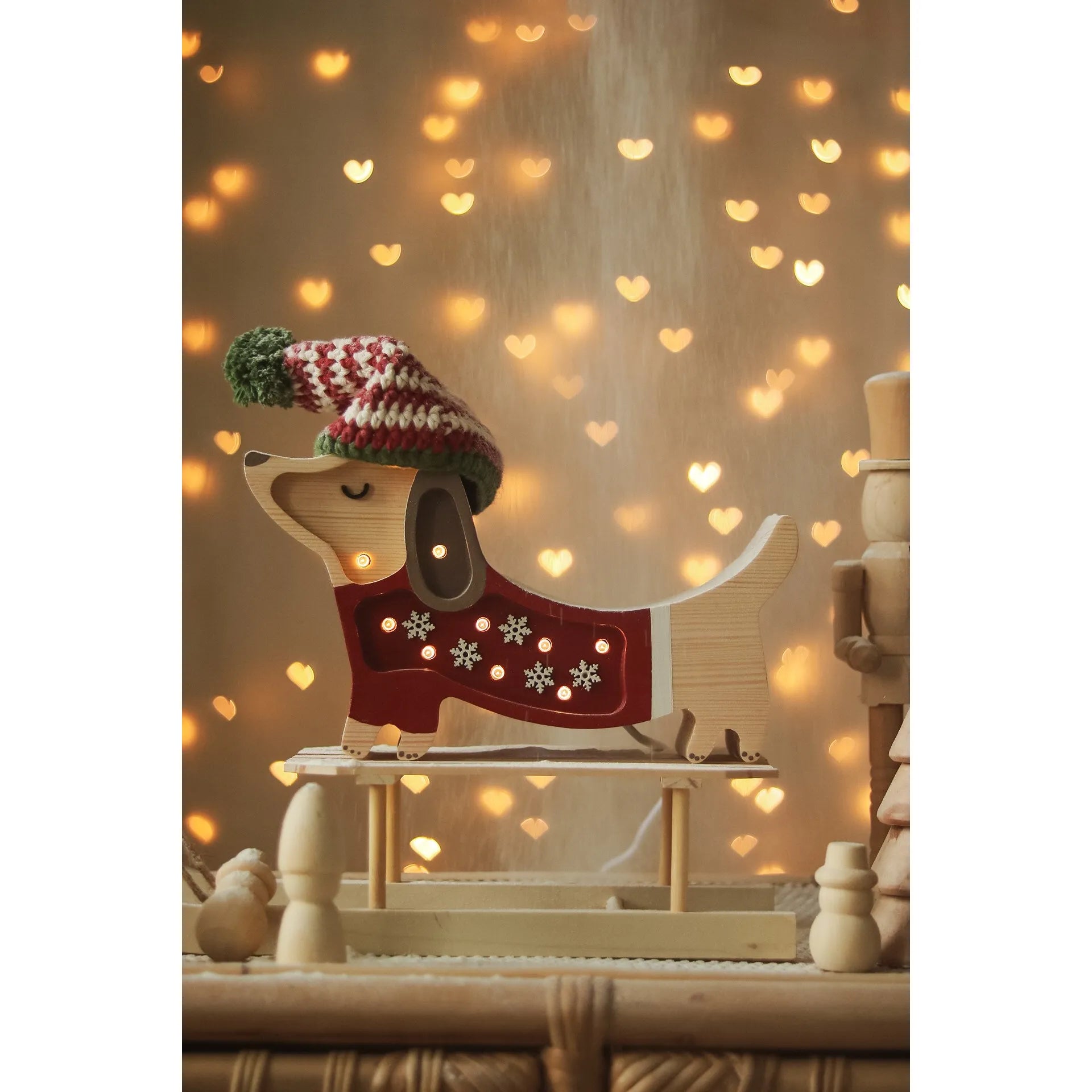 Lámpara de perro mini - Pequeñas luces - Lámparas de madera