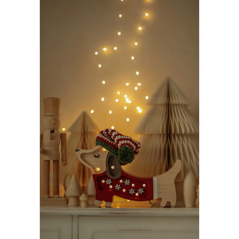 Lámpara de perro mini - Pequeñas luces - Lámparas de madera
