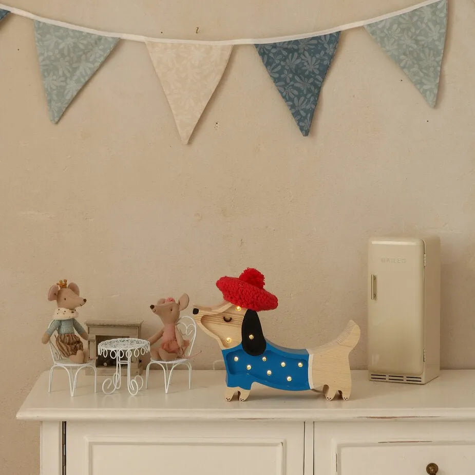 Lámpara de perro mini - Pequeñas luces - Lámparas de madera