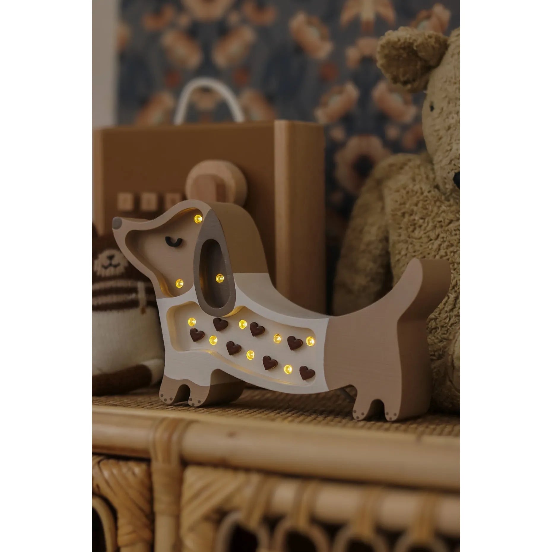 Lámpara de perro mini - Pequeñas luces - Lámparas de madera