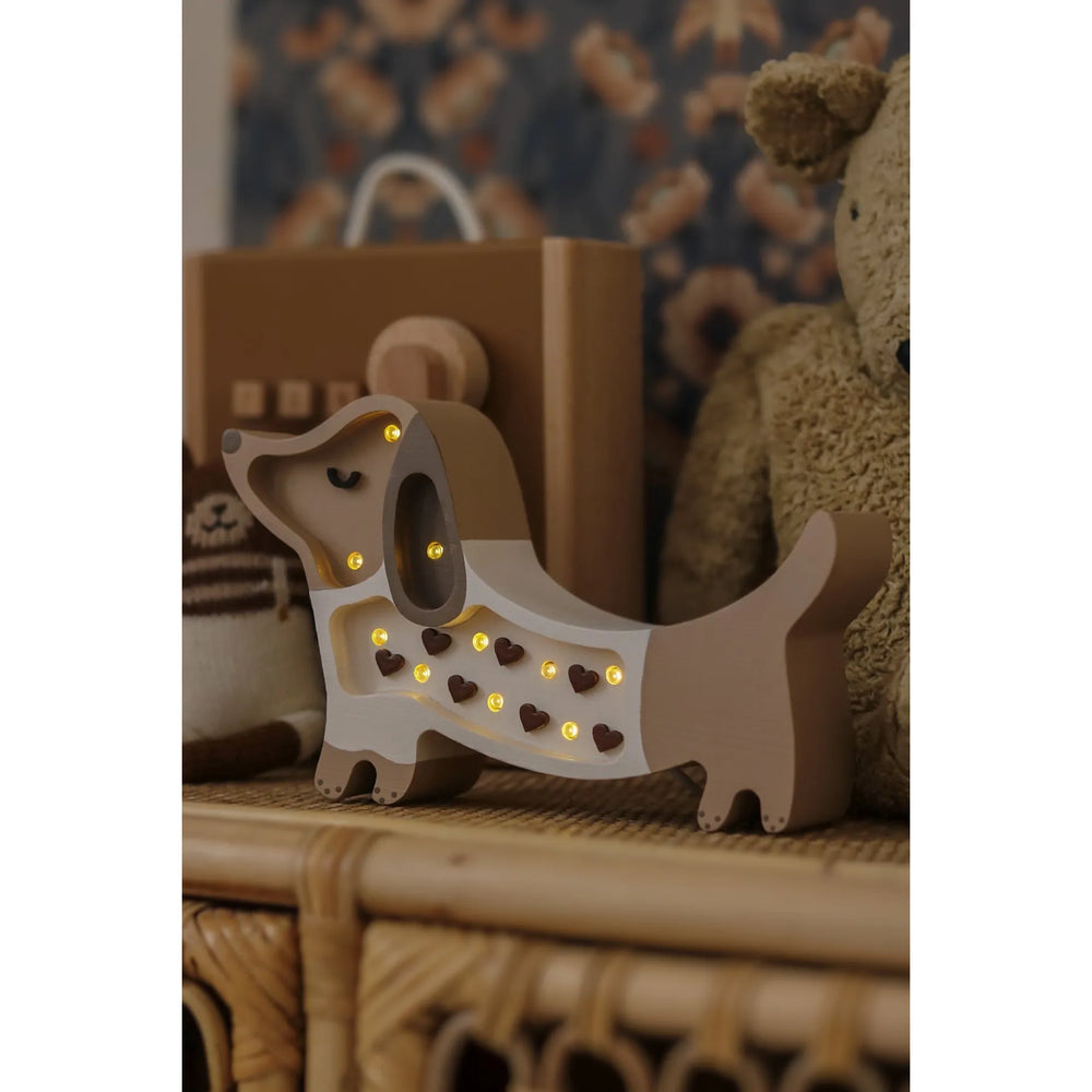 Lámpara de perro mini - Pequeñas luces - Lámparas de madera