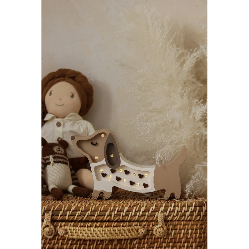 Lámpara de perro mini - Pequeñas luces - Lámparas de madera