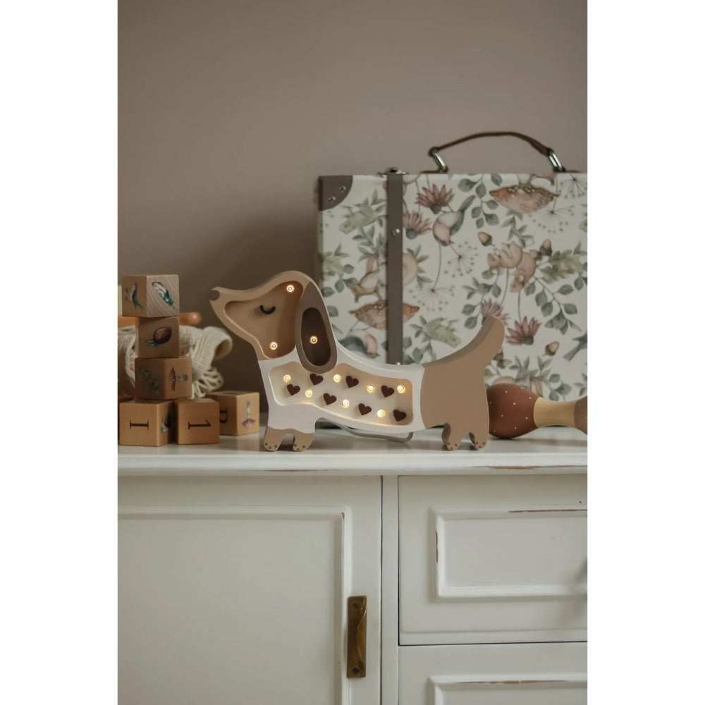 Lámpara de perro mini - Pequeñas luces - Lámparas de madera