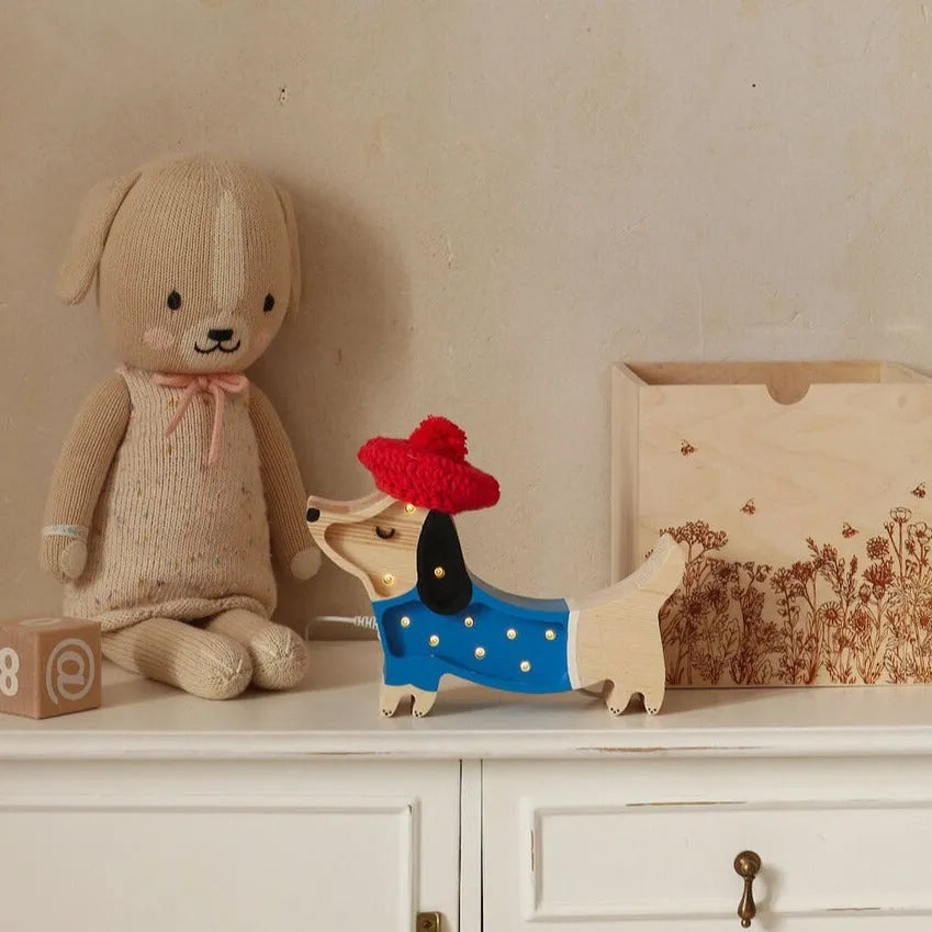 Lámpara de perro mini - Pequeñas luces - Lámparas de madera