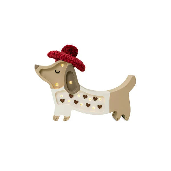 Lámpara de perro mini - Pequeñas luces - Lámparas de madera