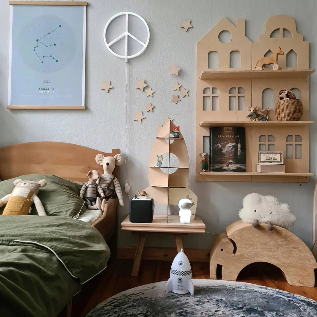 Rocket Shelf - DIY Wooden Decoration - Wall Mounted - Cut It Now