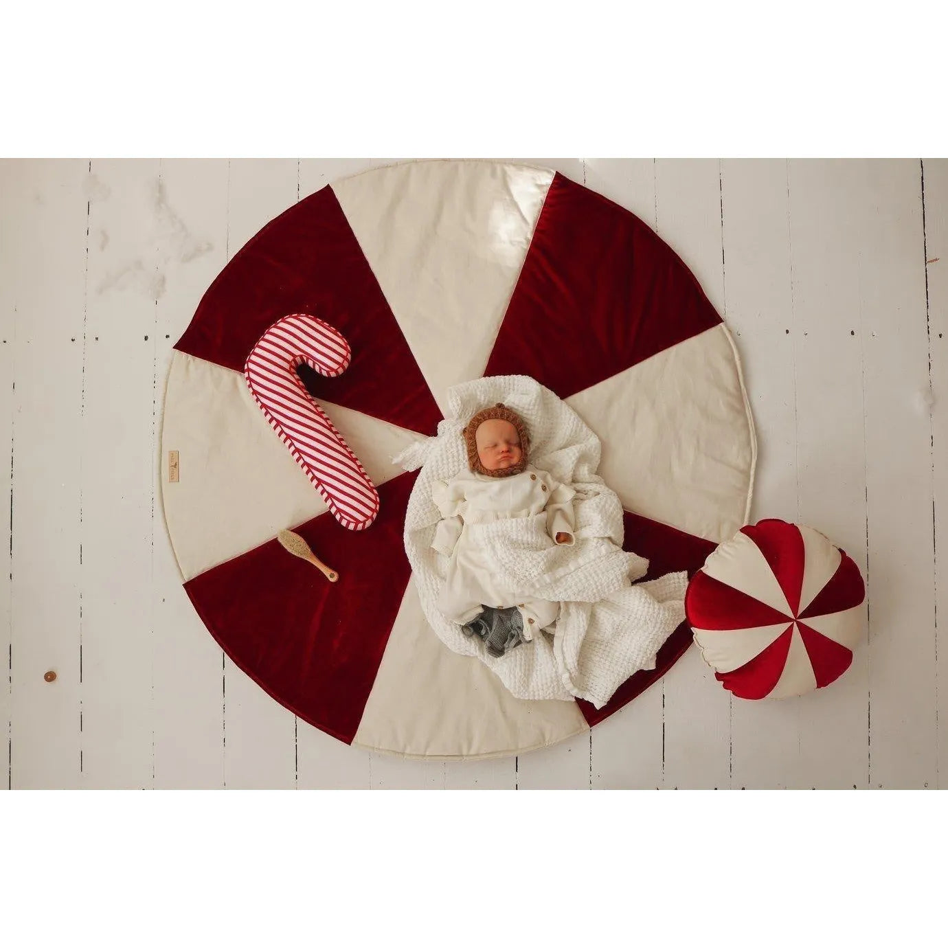 Vianočná Okrúhla Patchworková Podložka - Moi Mili - Podložky