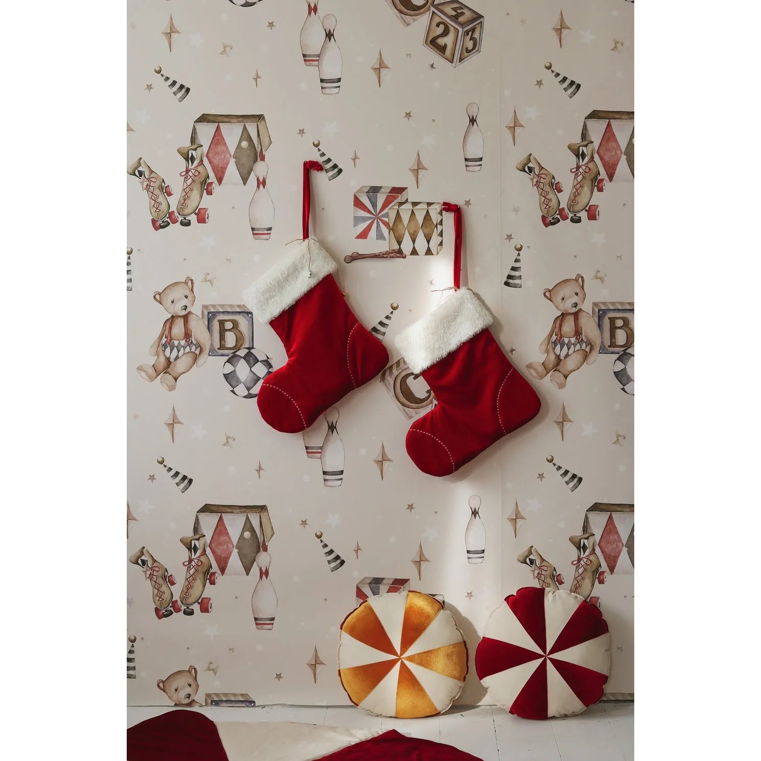 Vianočná Okrúhla Patchworková Podložka - Moi Mili - Podložky