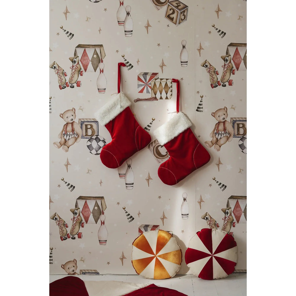 Vianočná Okrúhla Patchworková Podložka - Moi Mili - Podložky