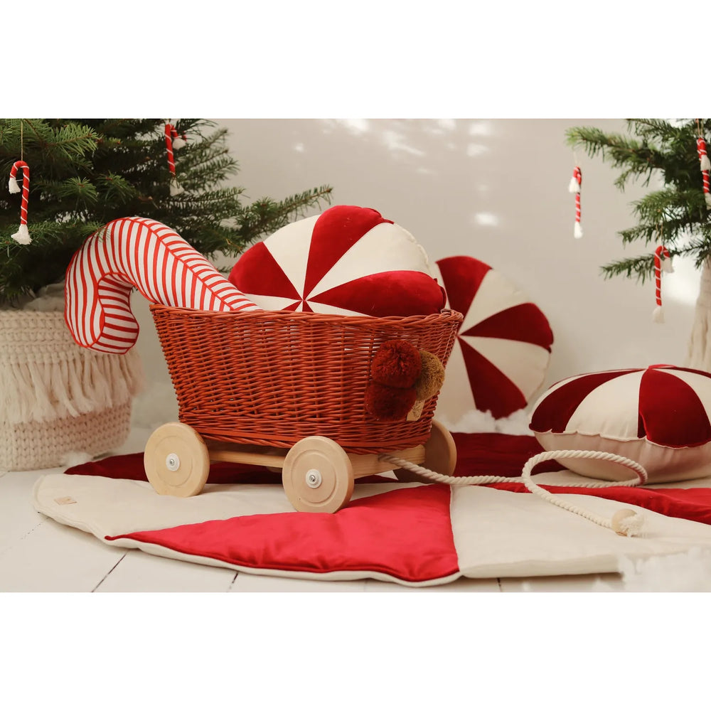 Vianočná Okrúhla Patchworková Podložka - Moi Mili - Podložky