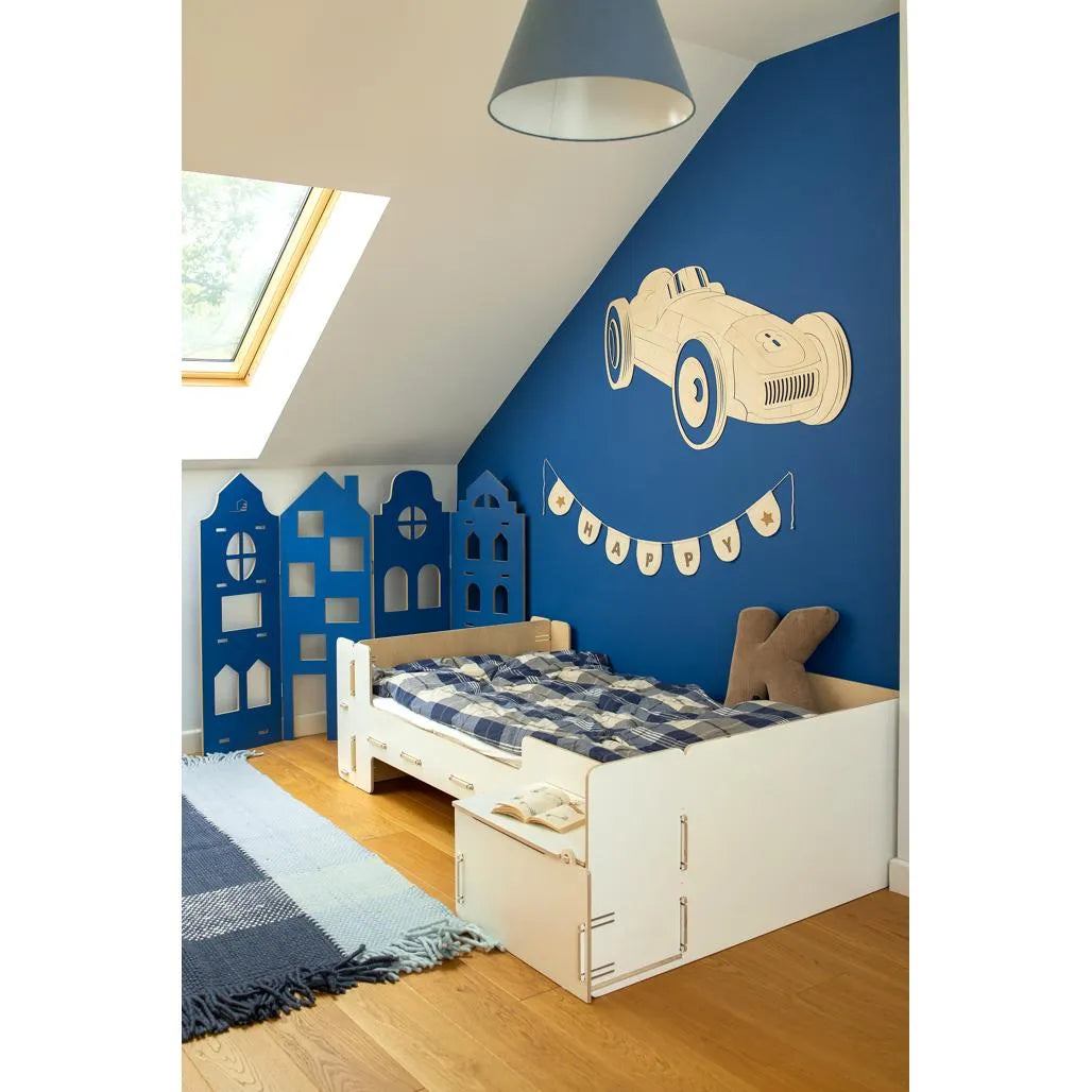 Retro Car - Formula 1 Wooden Wall Decoration Size s - 105cmx57cm - Wall Decorations - Cut It Now