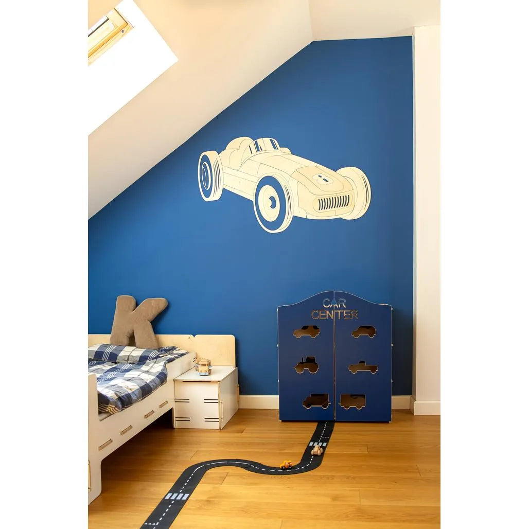 Retro Car - Formula 1 Wooden Wall Decoration Size s - 105cmx57cm - Wall Decorations - Cut It Now