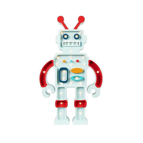 Robot Lampa - Drevené Lampy - Little Lights
