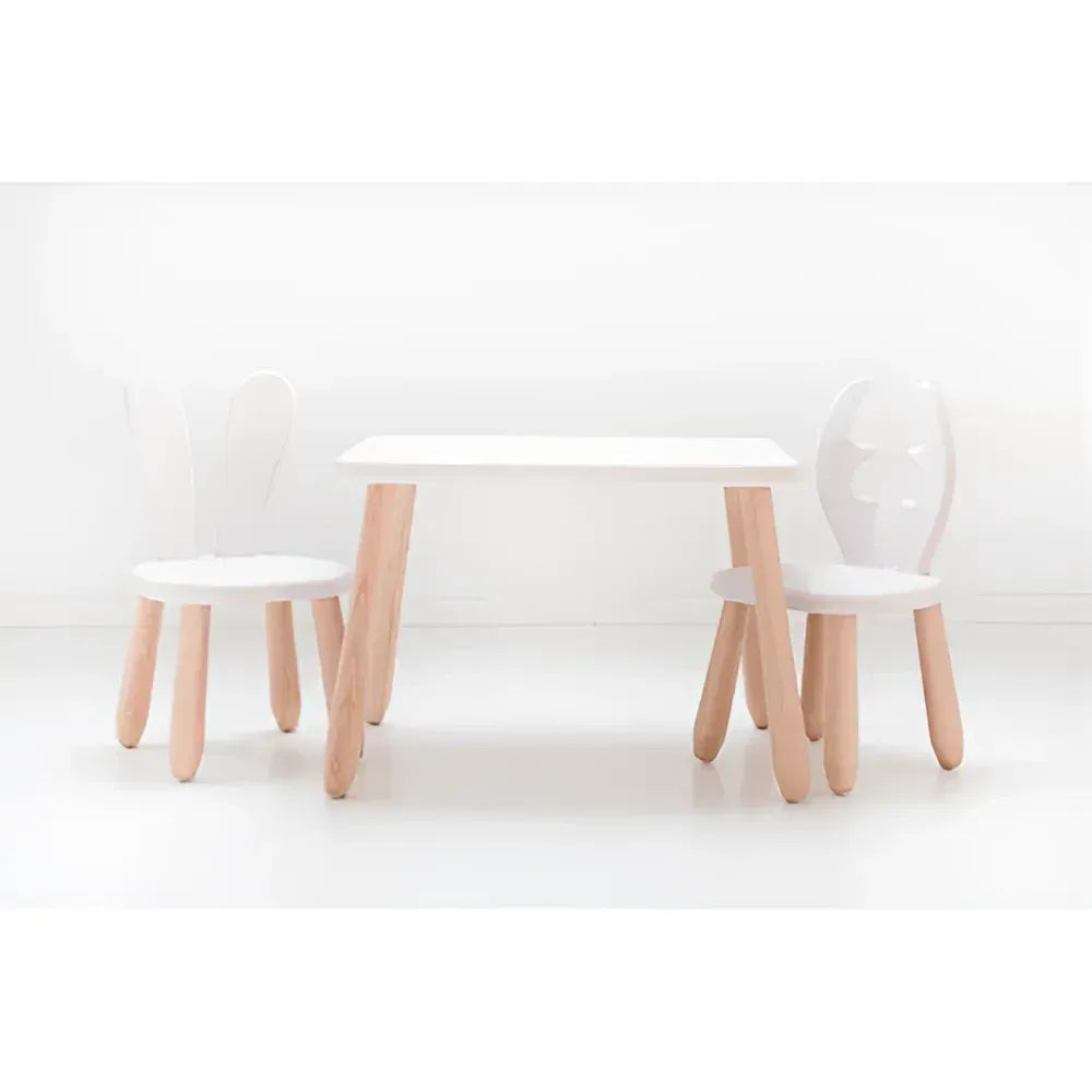 Holz-Kinderset Natur White Wild - Holz- und Kunststoffsets - Kidozia