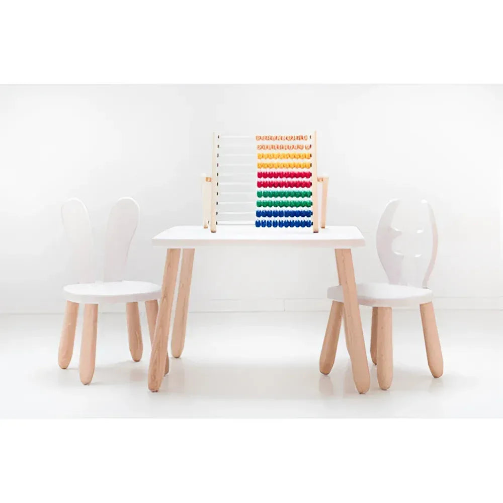 Holz-Kinderset Natur White Wild - Holz- und Kunststoffsets - Kidozia