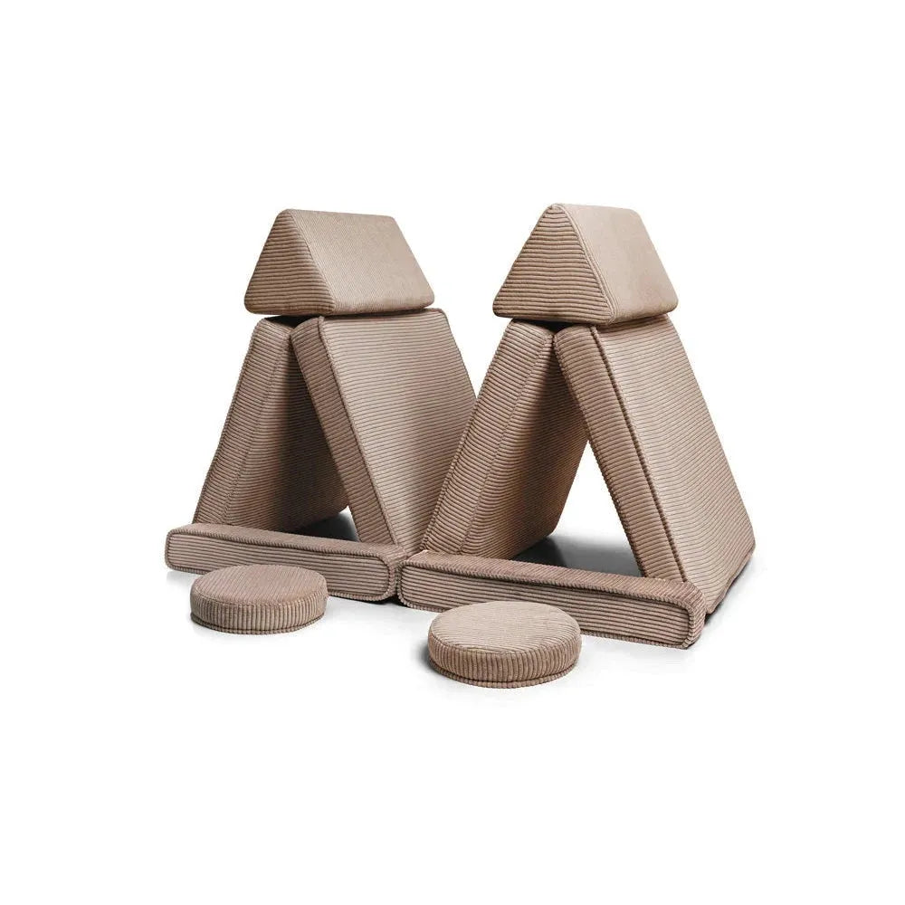 Divano Playset - Velluto a coste originale - cioccolato - Set Divani - Shappy