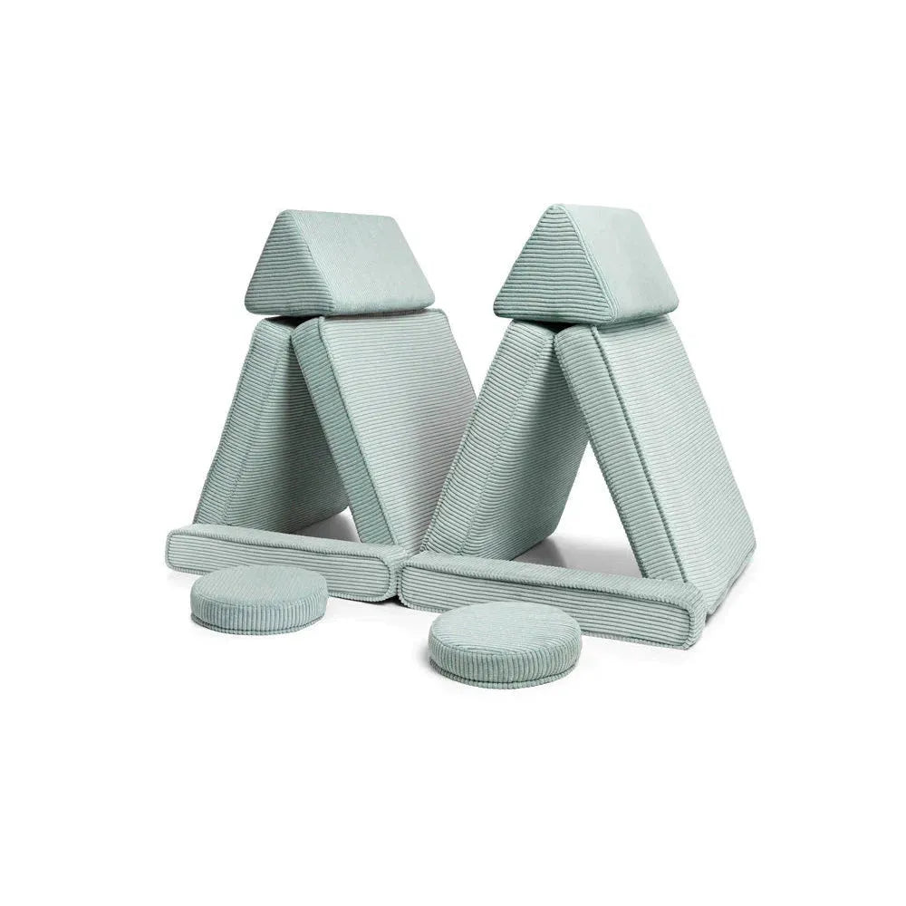 Set da gioco per divano - Velluto a coste originale - Menta piperita - Set di divani - Shappy