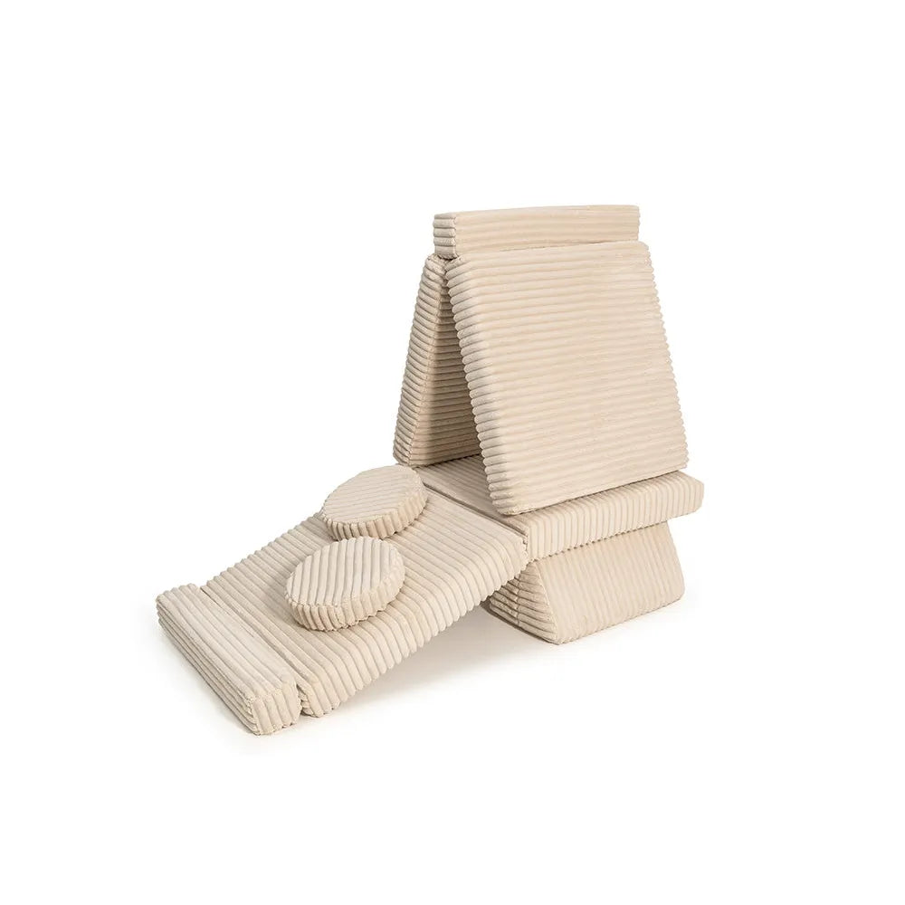 Sedacia Hracia Súprava - Play Sofa Pure Corduroy Waffle - Sedacie Súpravy - Shappy