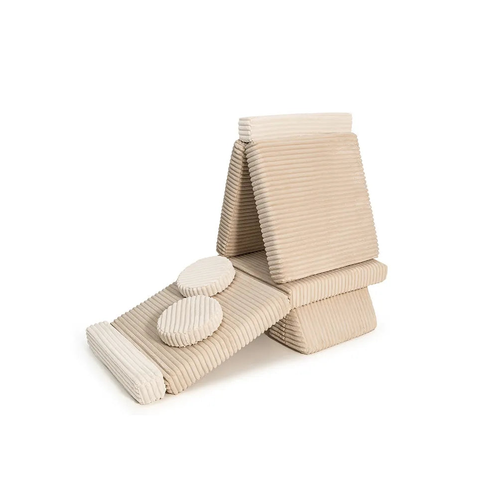 Sedacia Hracia Súprava - Play Sofa Pure Corduroy Waffle - Sedacie Súpravy - Shappy