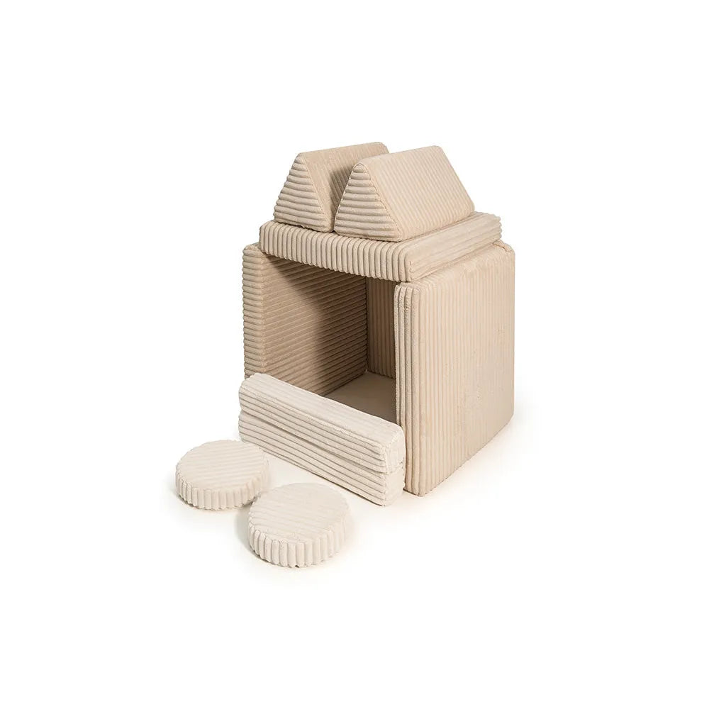 Sedacia Hracia Súprava - Play Sofa Pure Corduroy Waffle - Sedacie Súpravy - Shappy