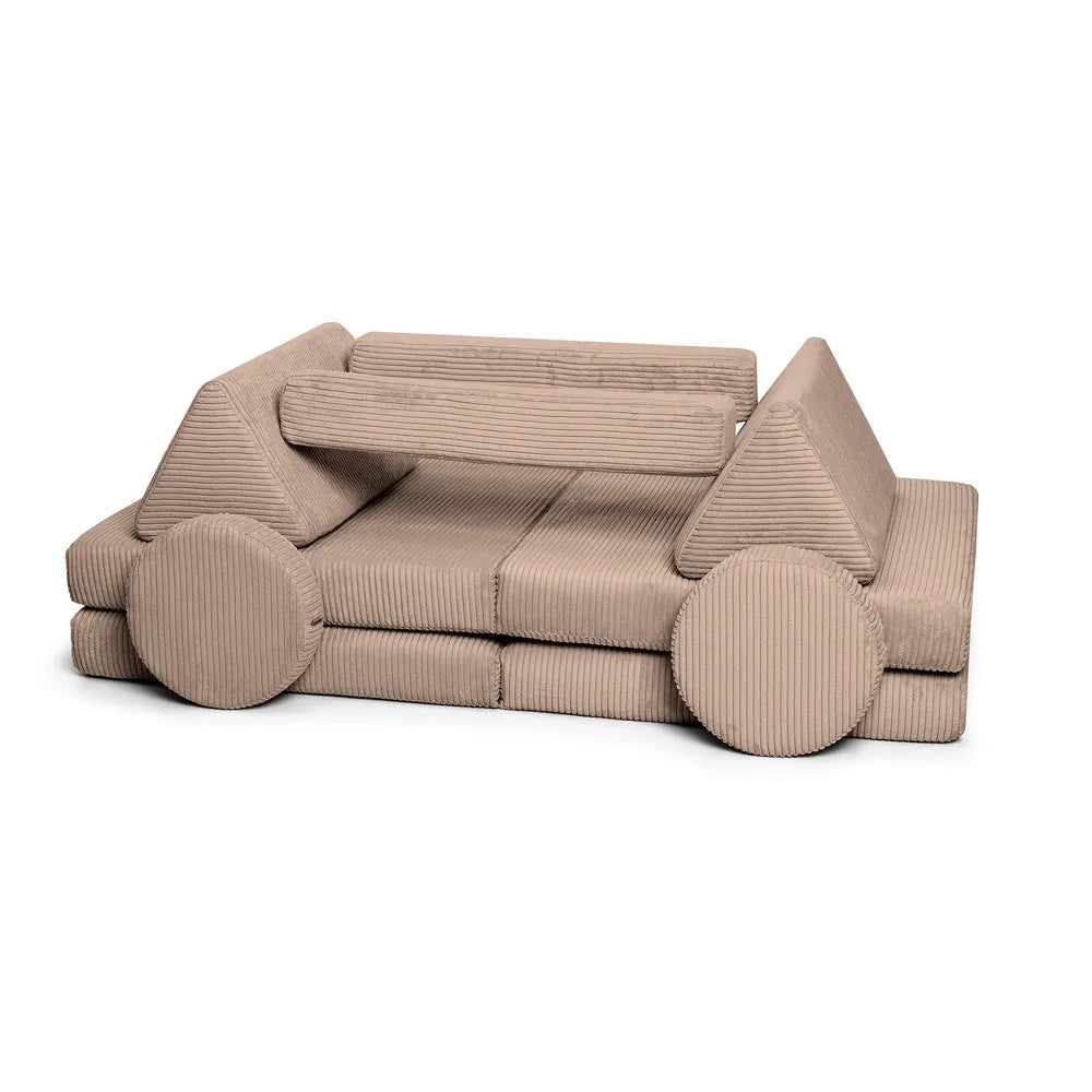 Sofá de juego - Pana pura - chocolate - Conjuntos de sofás - Shappy