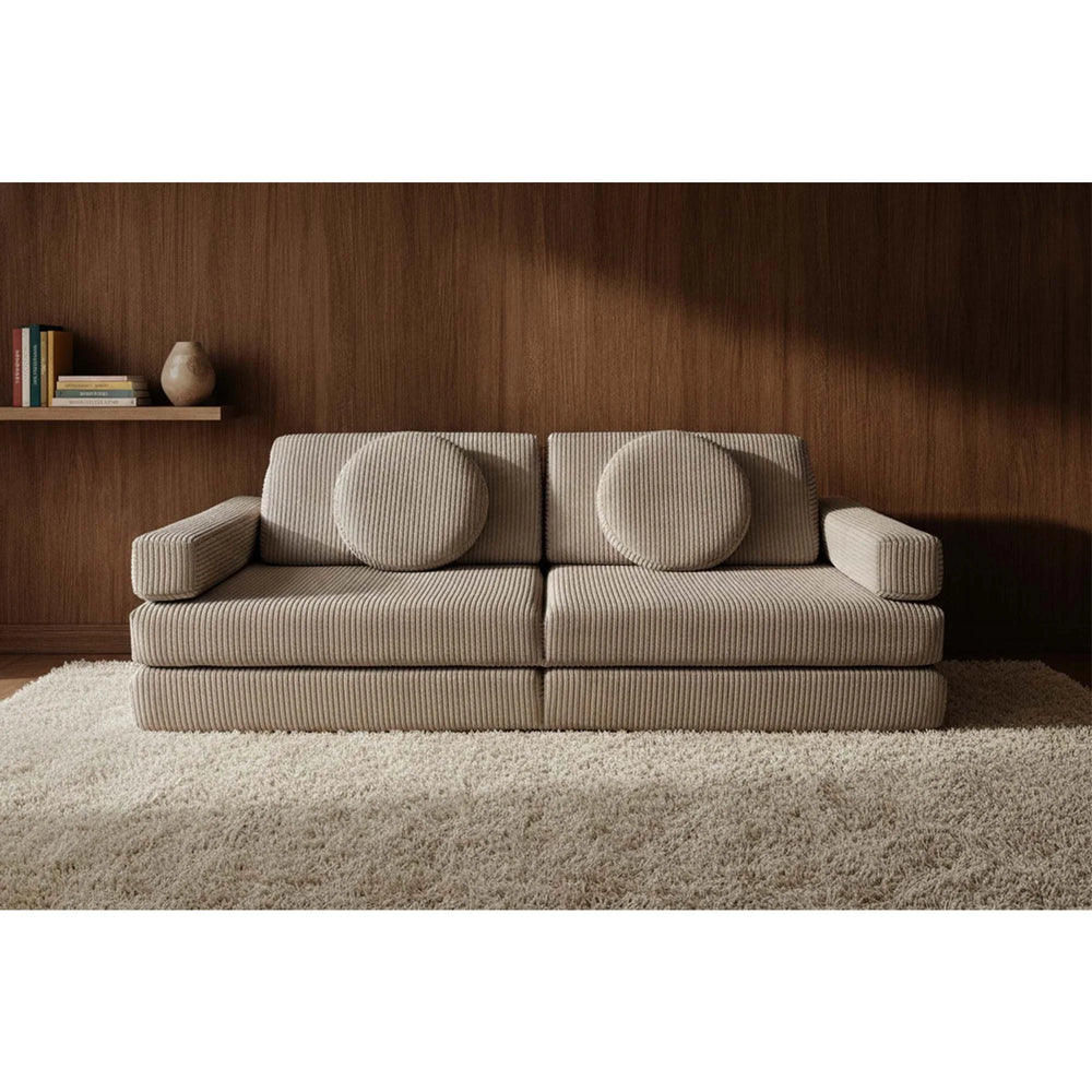 Sedacia Hracia Súprava - Pure Corduroy - Mocca - Sedacie Súpravy - Shappy