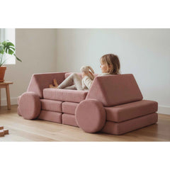 Sedacia Hracia Súprava - Pure Corduroy - Rose - Sedacie Súpravy - Shappy