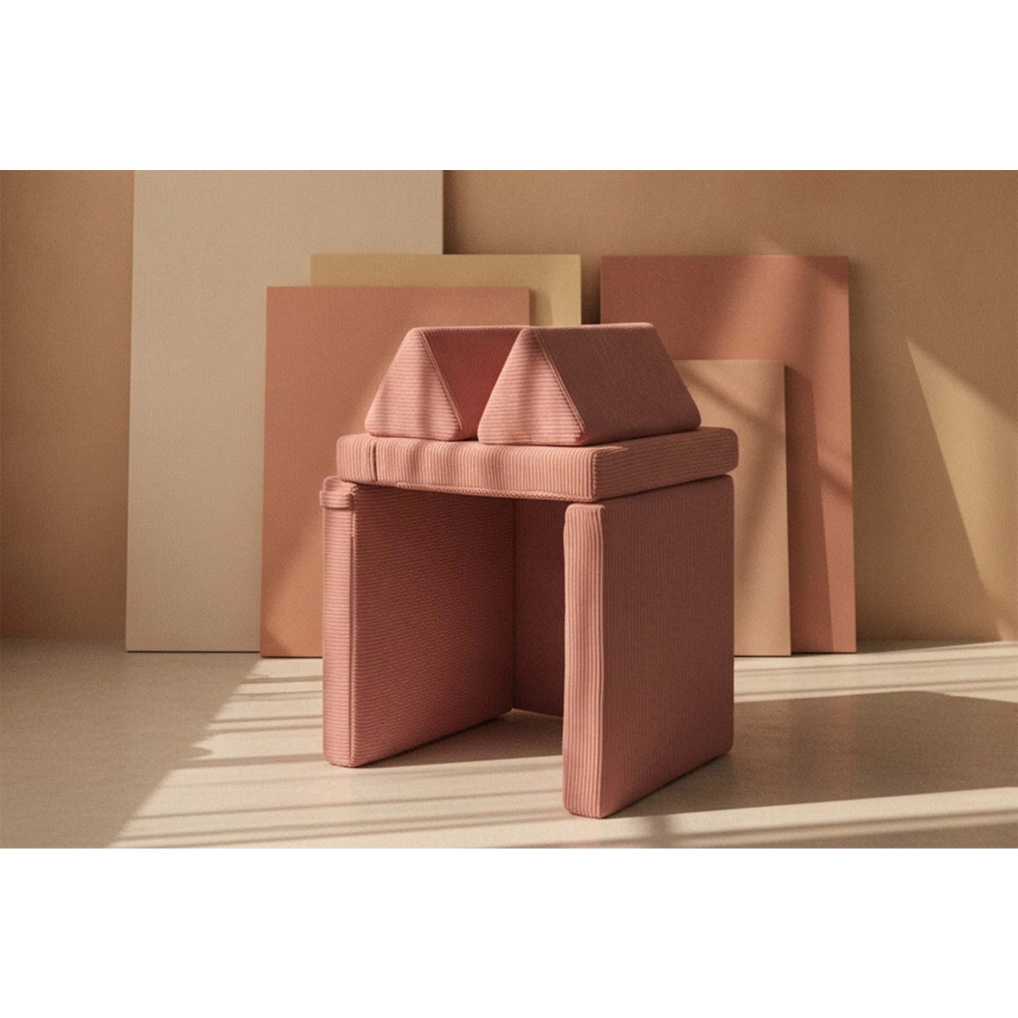 Sedacia Hracia Súprava - Pure Corduroy - Rose - Sedacie Súpravy - Shappy