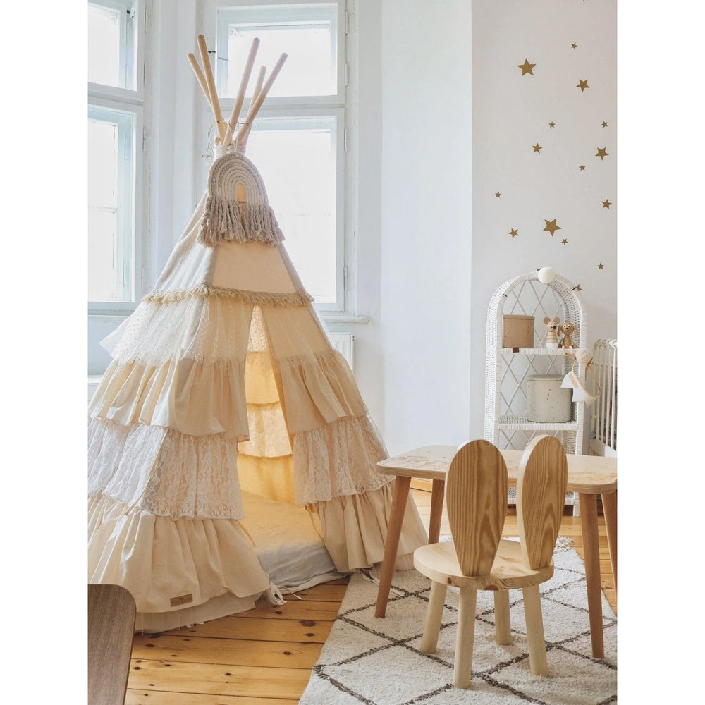 Teepee Tent - with Ruffles - Moi Mili