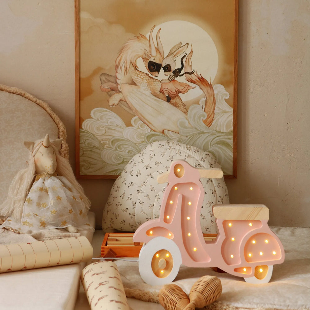 Lampada Scooter - Piccole Luci - Lampade in Legno