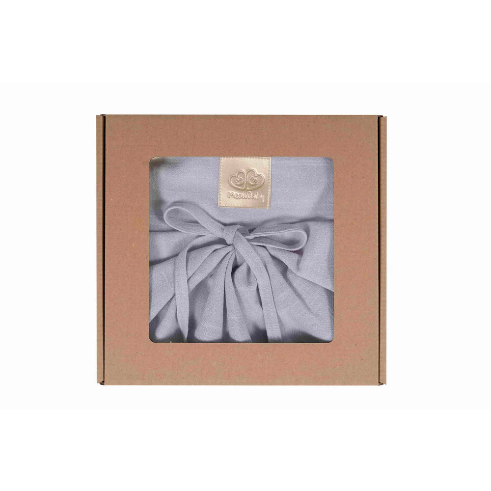 Tent for Ladder Pikler Viscose linen Grey-blue - Climbing House - Meowbaby