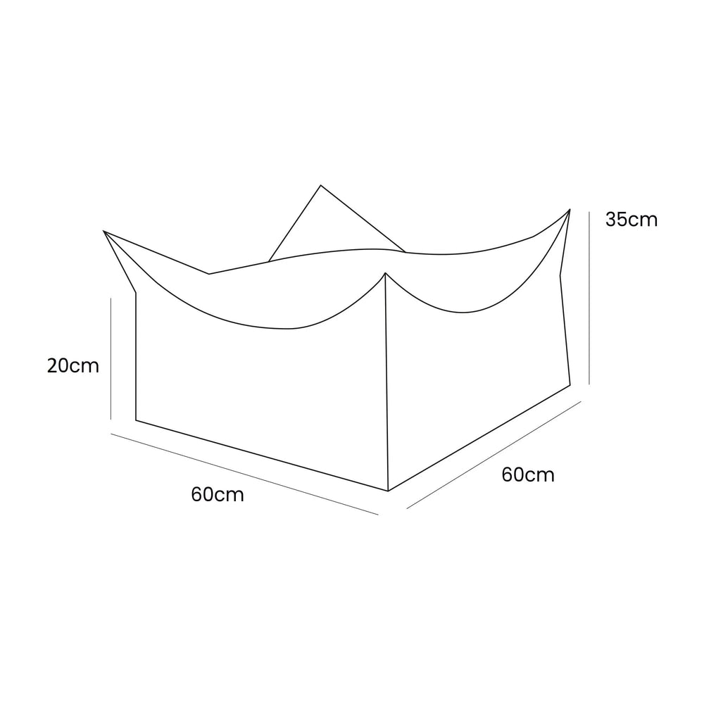 Štvorcový Sedací Vak Outzy - Sedacie Vaky - Meowbaby