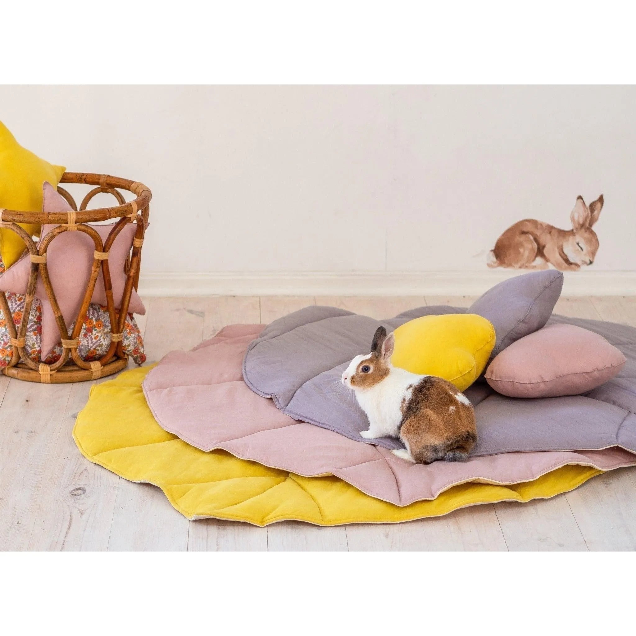 Tente tipi avec tapis - Fleurs sauvages - Moi Mili