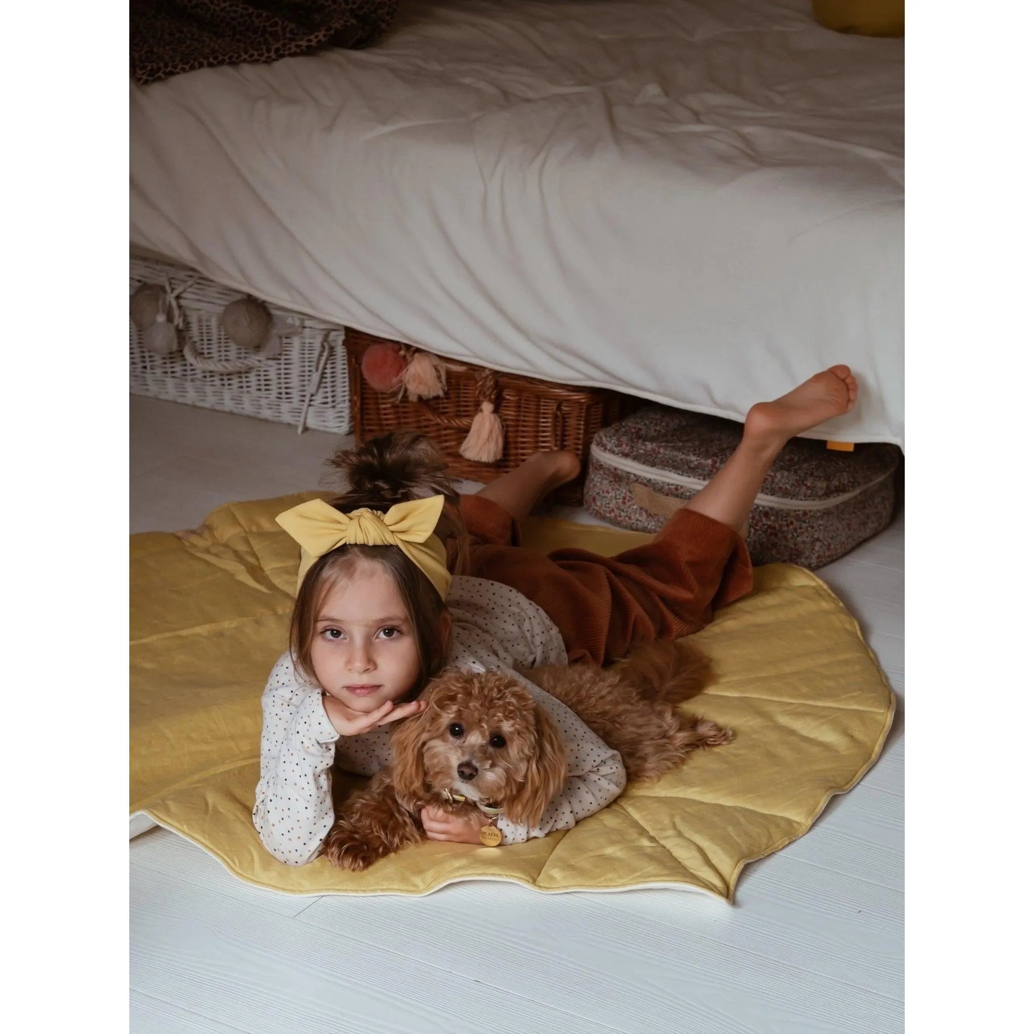 Tente tipi avec tapis - Fleurs sauvages - Moi Mili