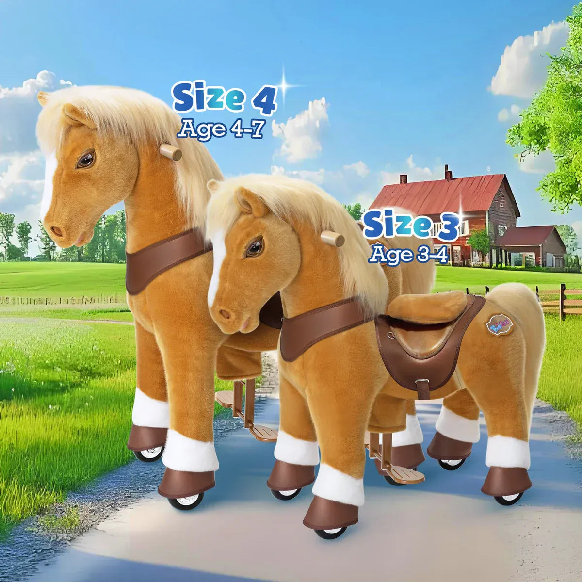 Jazdecký Koník - Svetlohnedý - Model y - Jazdecké Koníky - Ponycycle