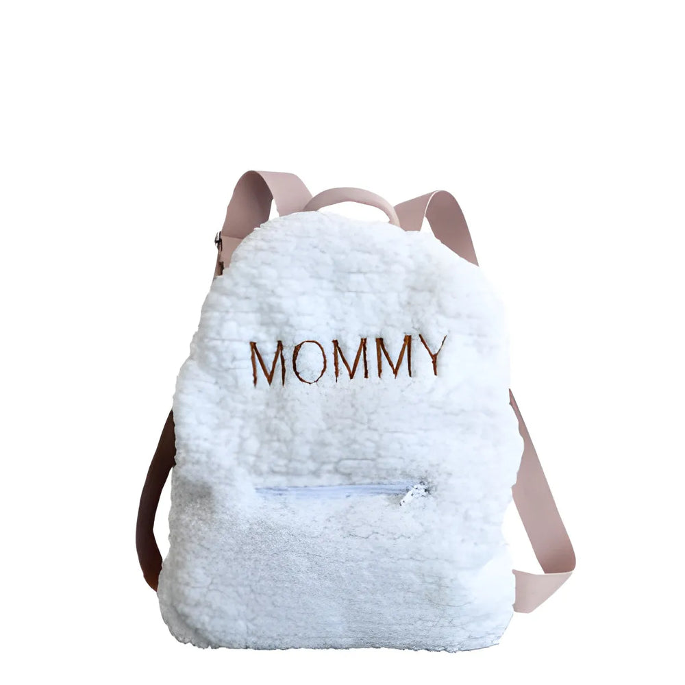 Backpack with Embroidered Name - White - Muzpony - Backpacks