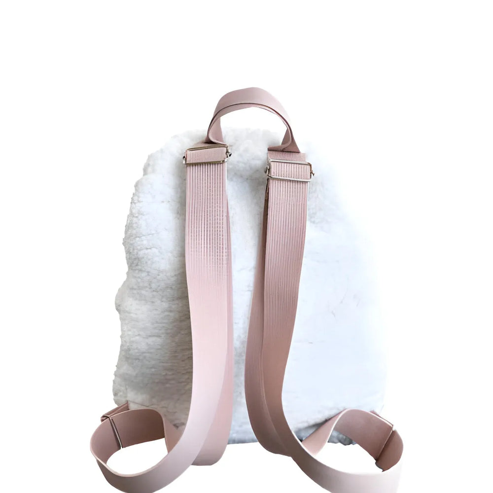 Backpack with Embroidered Name - White - Muzpony - Backpacks