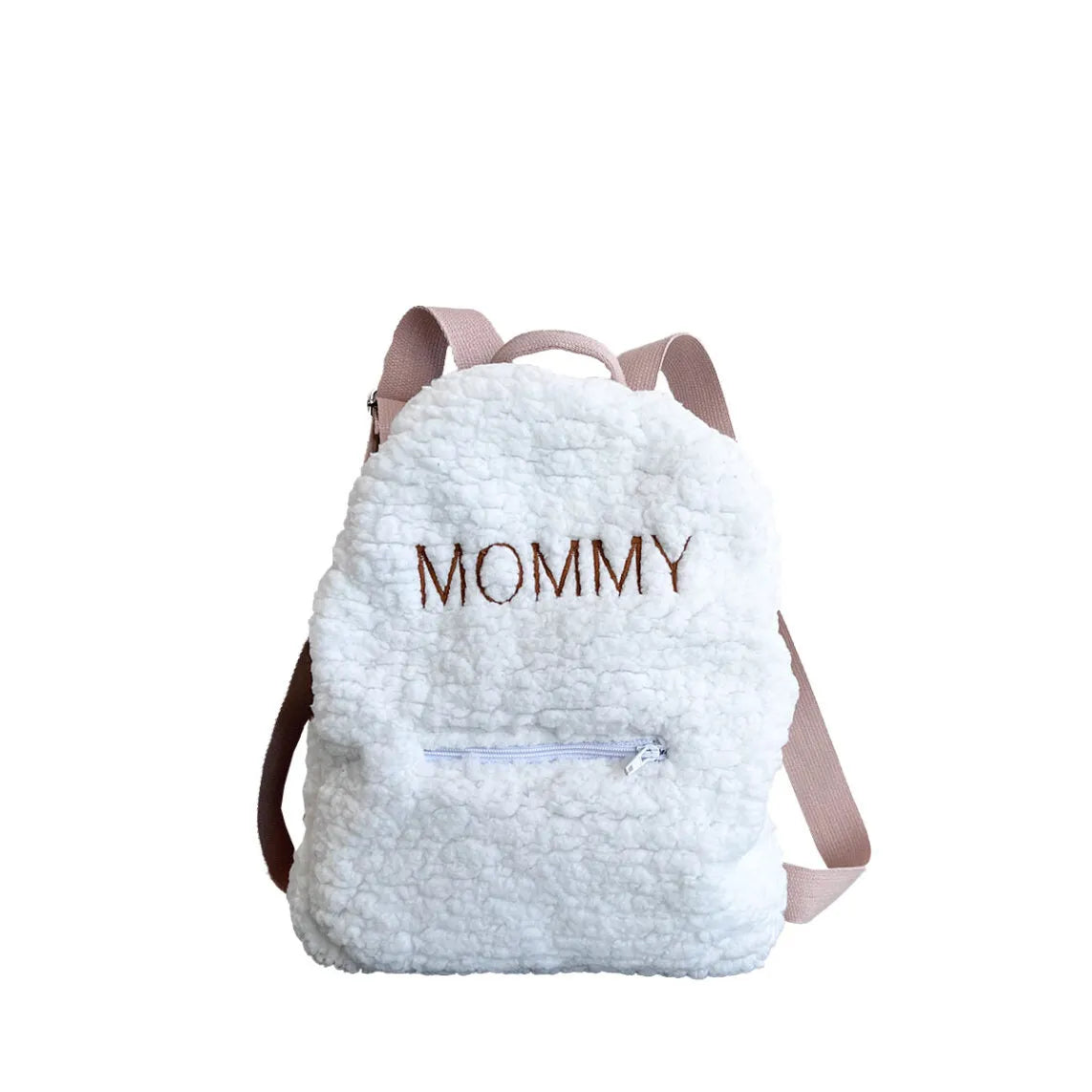 Backpack with Embroidered Name - White - Muzpony - Backpacks