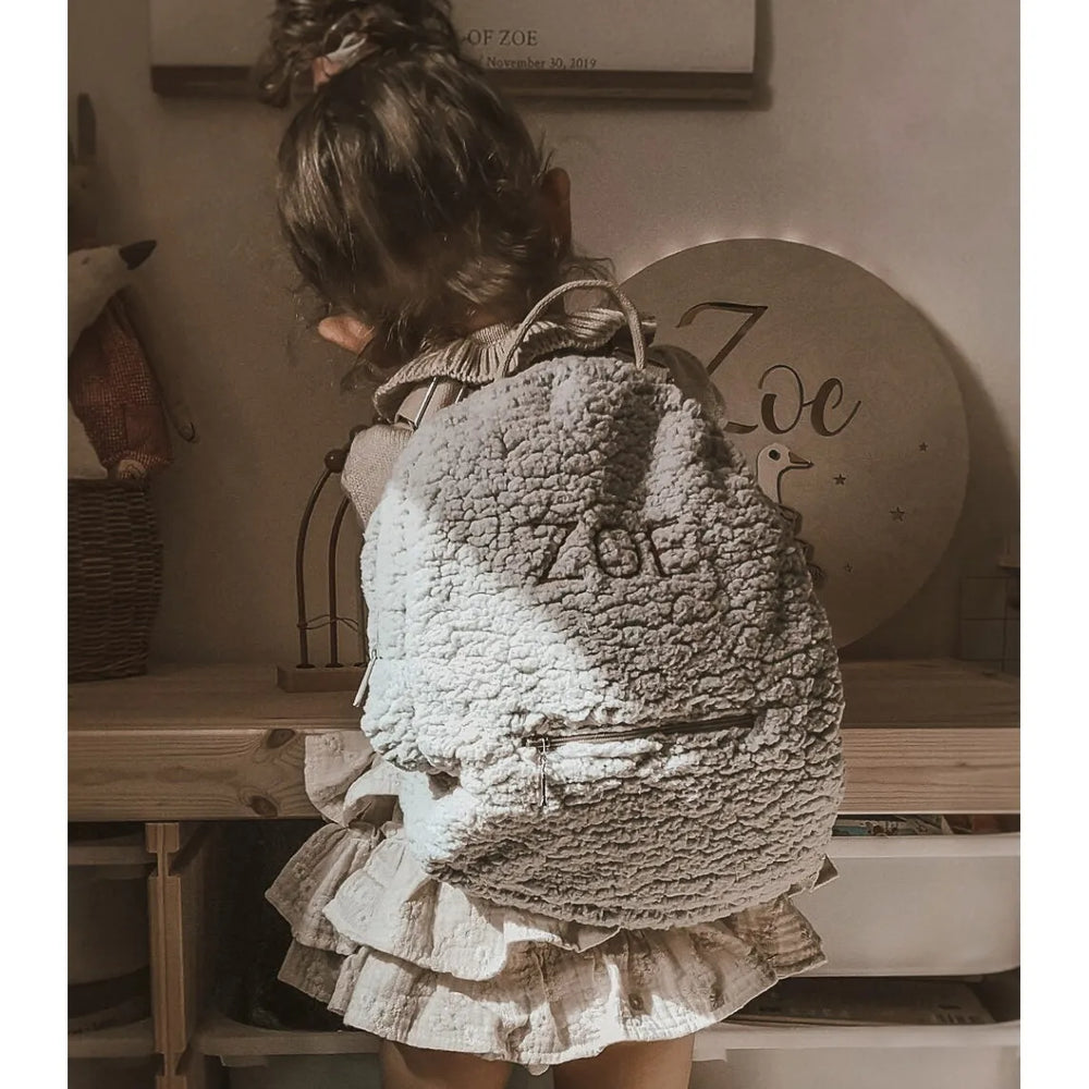 Backpack with Embroidered Name - Gray - Muzpony - Backpacks