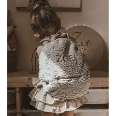 Backpack with Embroidered Name - Gray - Muzpony - Backpacks