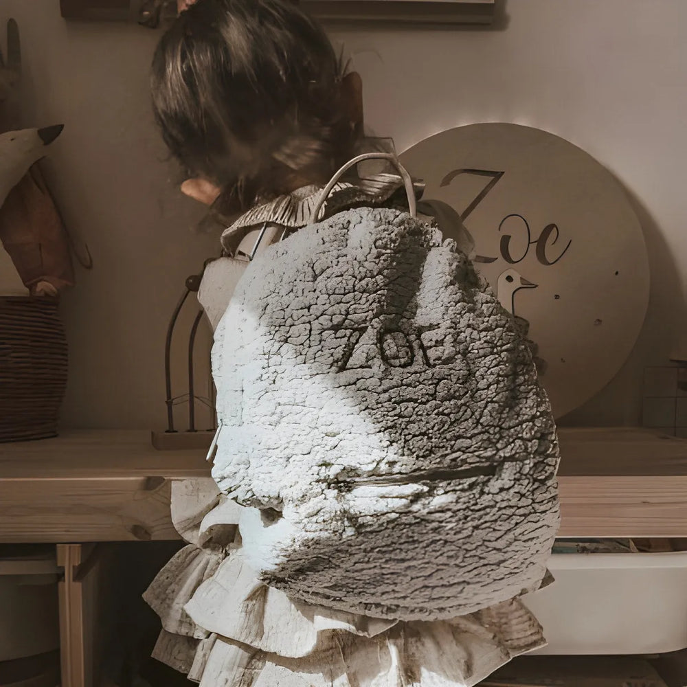 Backpack with Embroidered Name - Gray - Muzpony - Backpacks