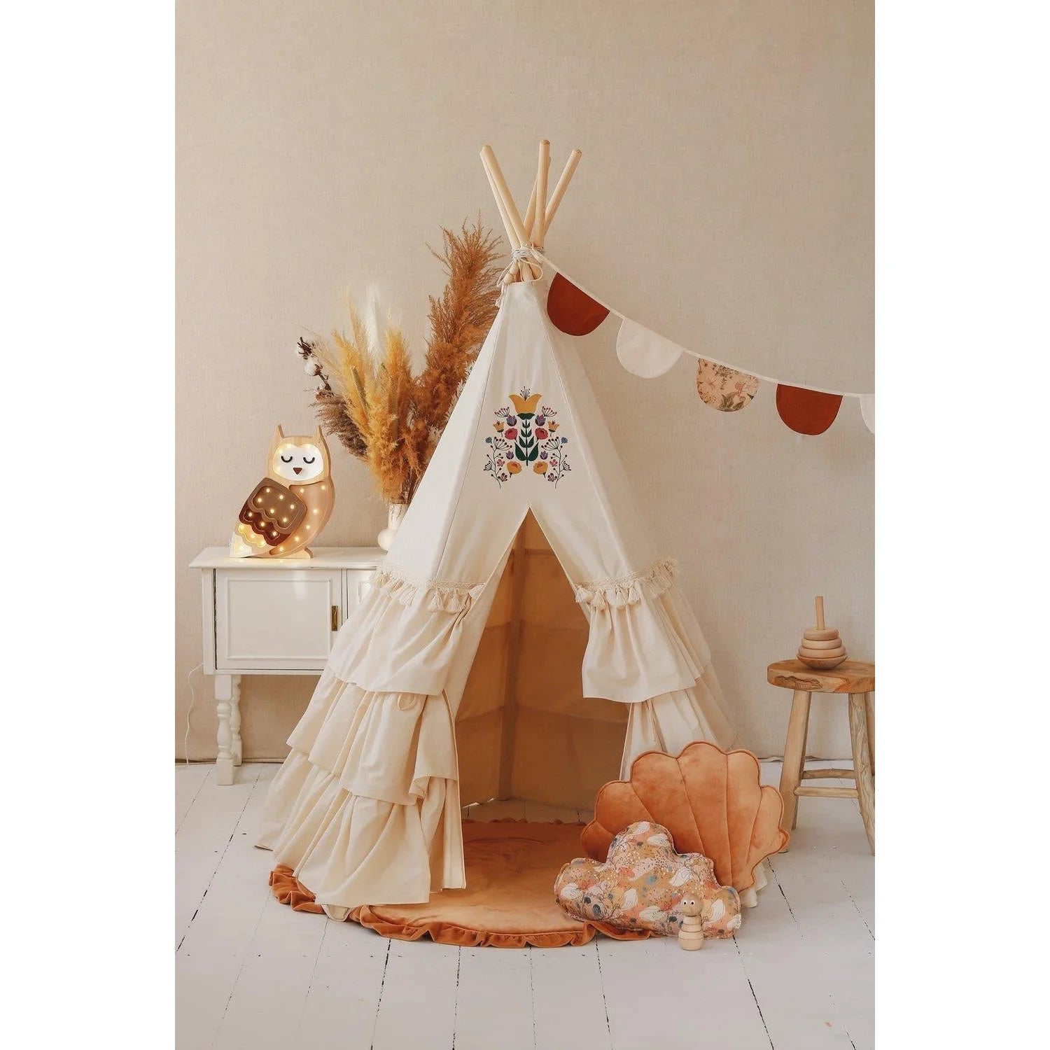 Tenda Teepee con tappetino - Stile folk - Moi Mili