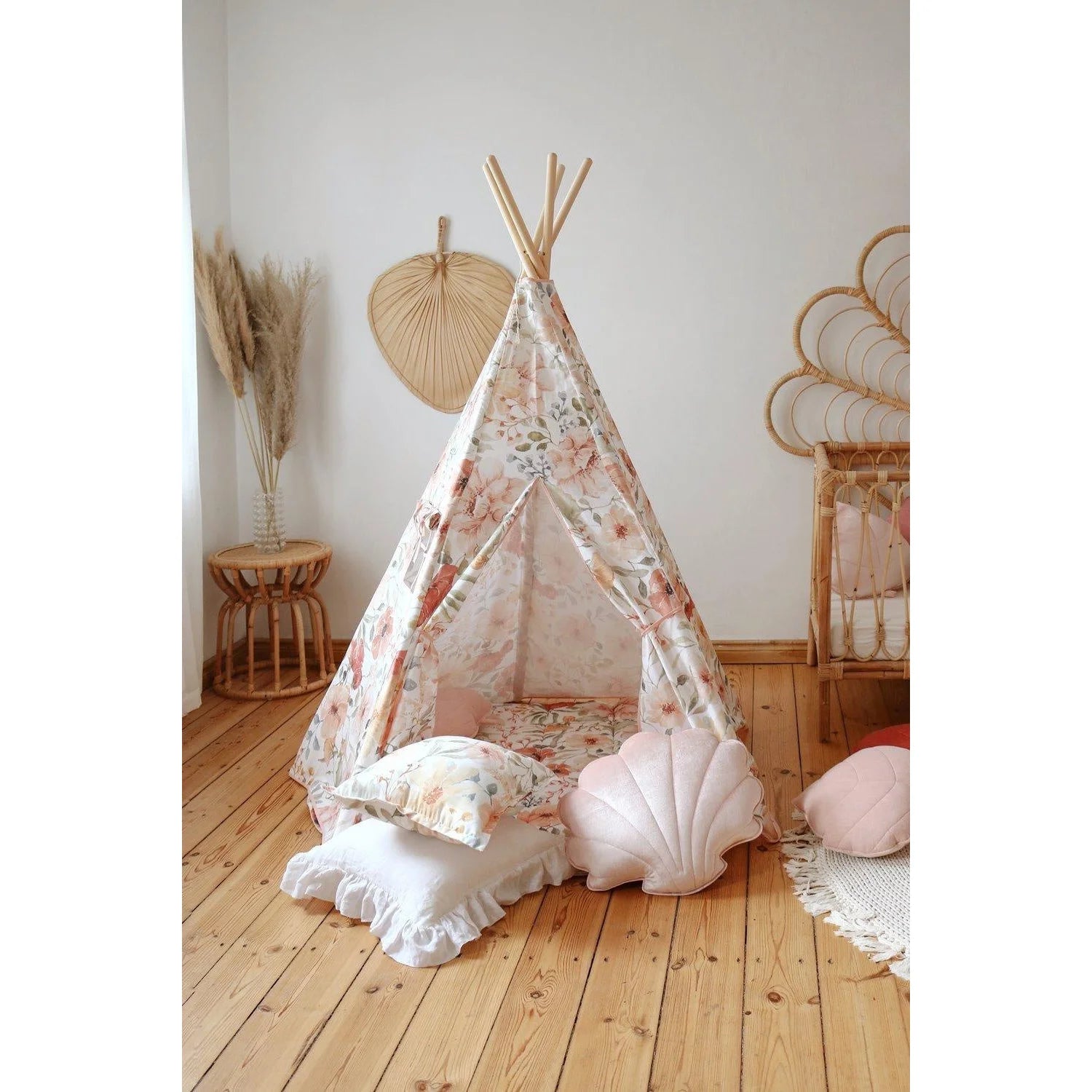 Teepee Stan s Podložkou - Kvetinová Sila - Moi Mili