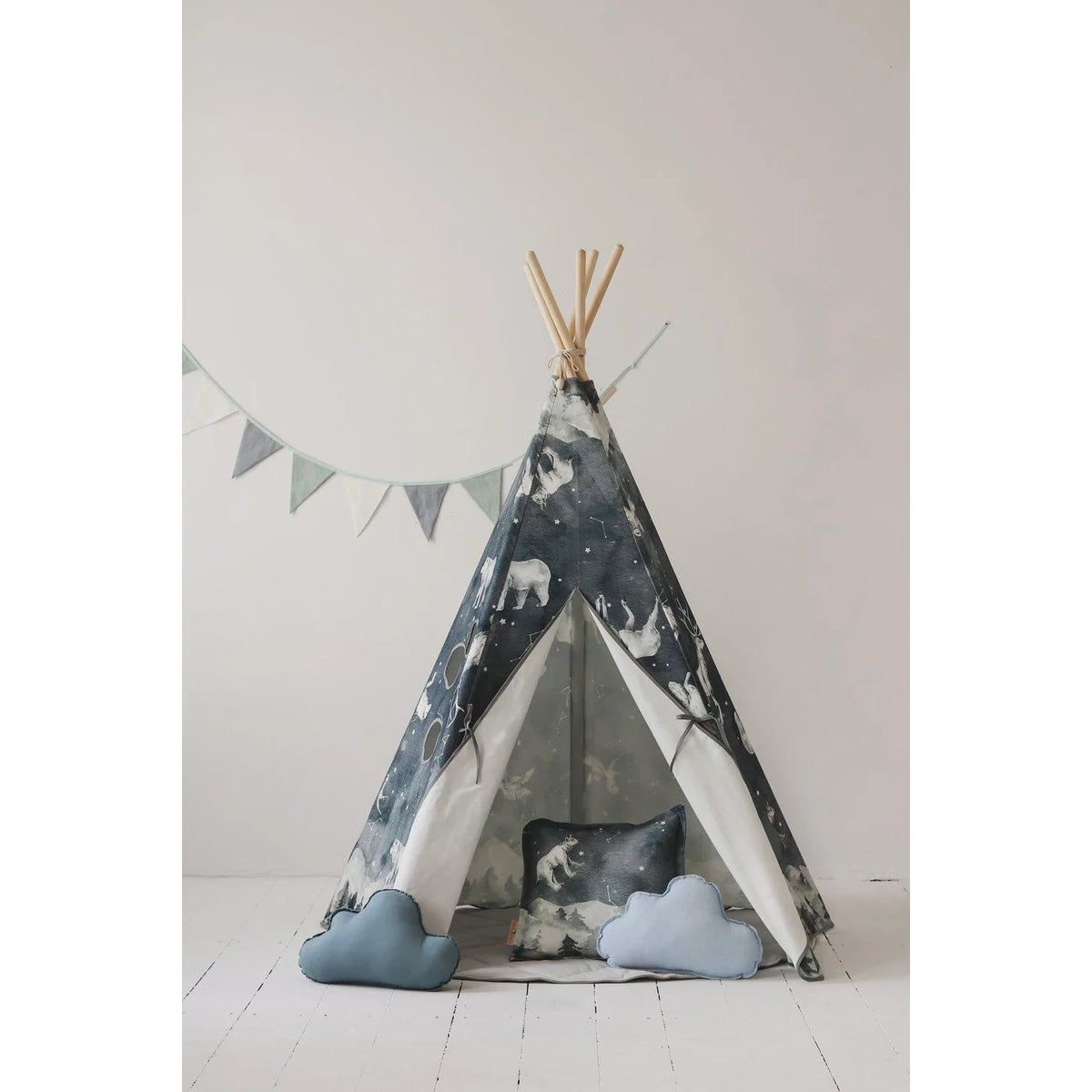 Teepee Stan med Underlag - Nattehimmel - Moi Mili