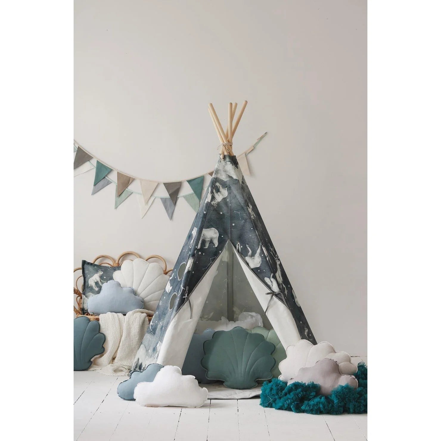 Teepee Stan s Podložkou - Nočná Obloha - Moi Mili