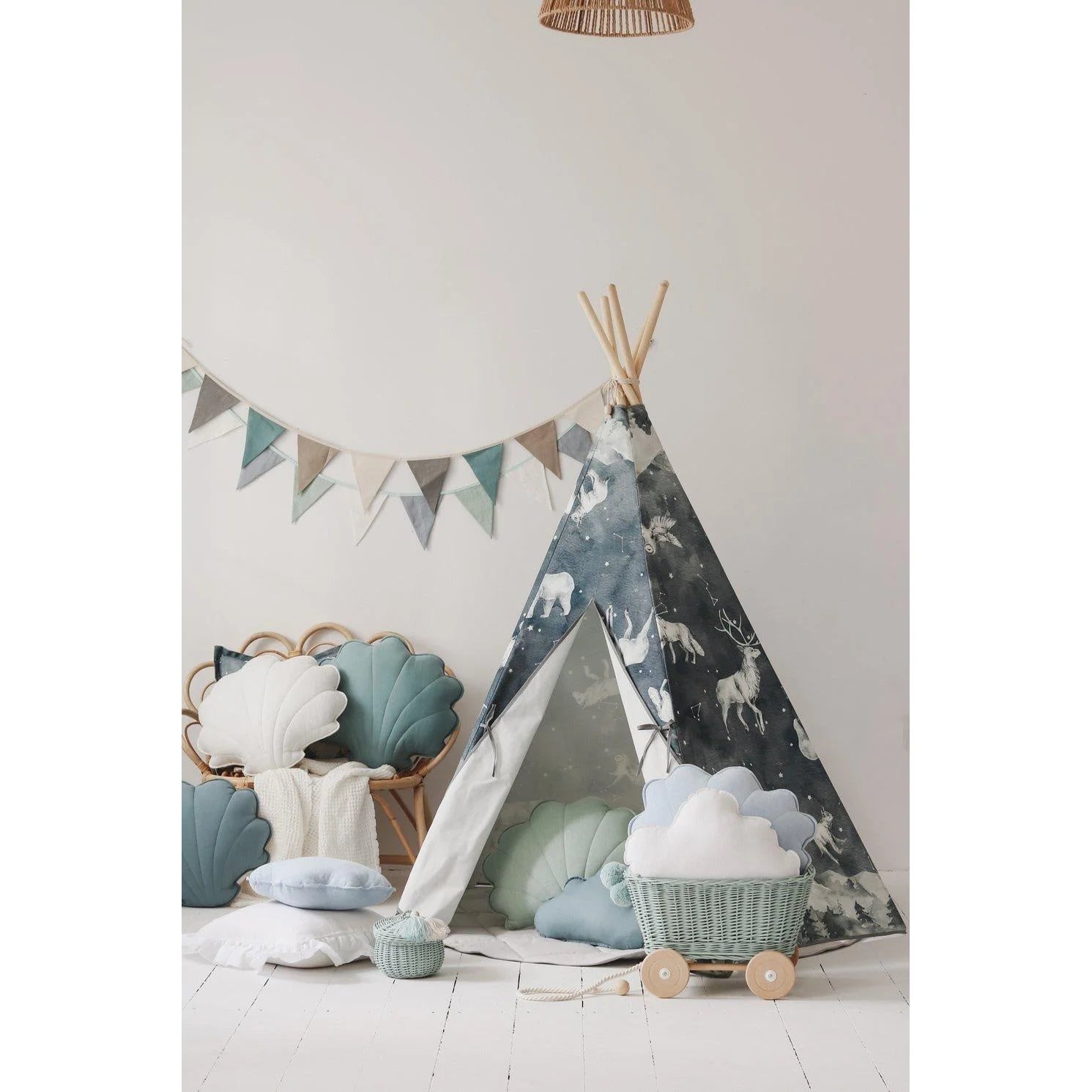 Teepee Stan s Podložkou - Nočná Obloha - Moi Mili