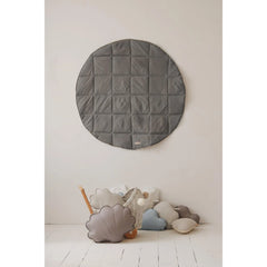 Tenda Teepee con Tappetino - Grigio con Pompon - Moi Mili