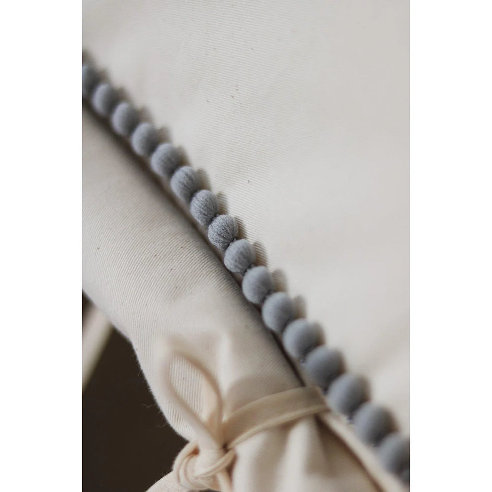 Tenda Teepee con Tappetino - Grigio con Pompon - Moi Mili