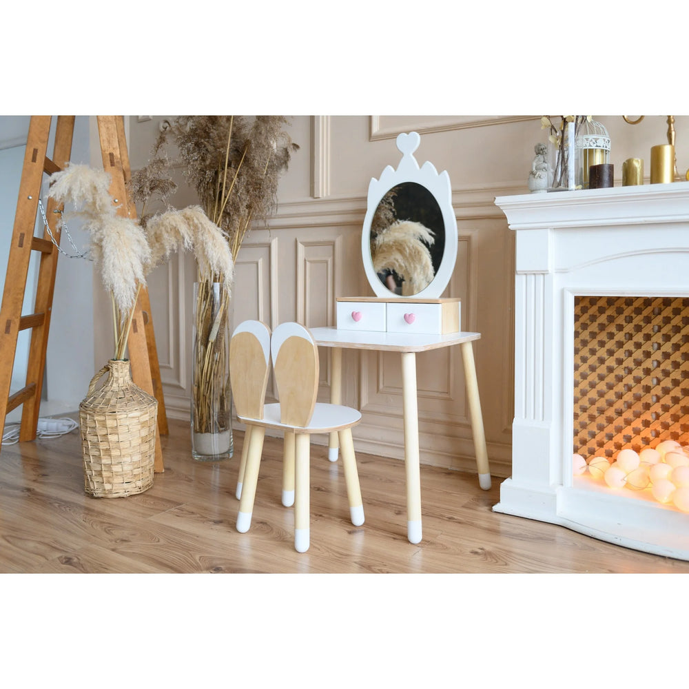 Toaletný Stolík pre Princeznú - Korunka - Montessori Zrkadlový Set - Family-scl